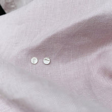 Load image into Gallery viewer, Small round silver studs