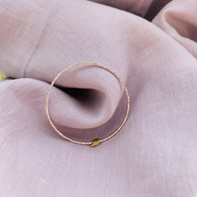 Load image into Gallery viewer, Thin bangle with three brass loops