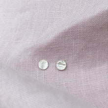 Load image into Gallery viewer, Small round silver studs