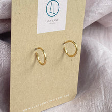 Load image into Gallery viewer, Classic hammered huggies