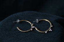 Load image into Gallery viewer, Small goddess crown hoops