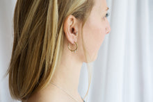Load image into Gallery viewer, Small goddess crown hoops
