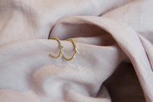 Load image into Gallery viewer, Small goddess crown hoops
