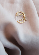 Load image into Gallery viewer, Small goddess crown hoops