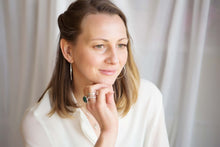 Load image into Gallery viewer, Silver hammered hoops