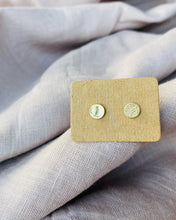Load image into Gallery viewer, Small round gold studs