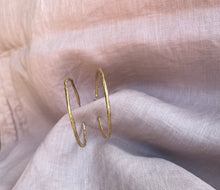 Load image into Gallery viewer, Gold Goddess hoops
