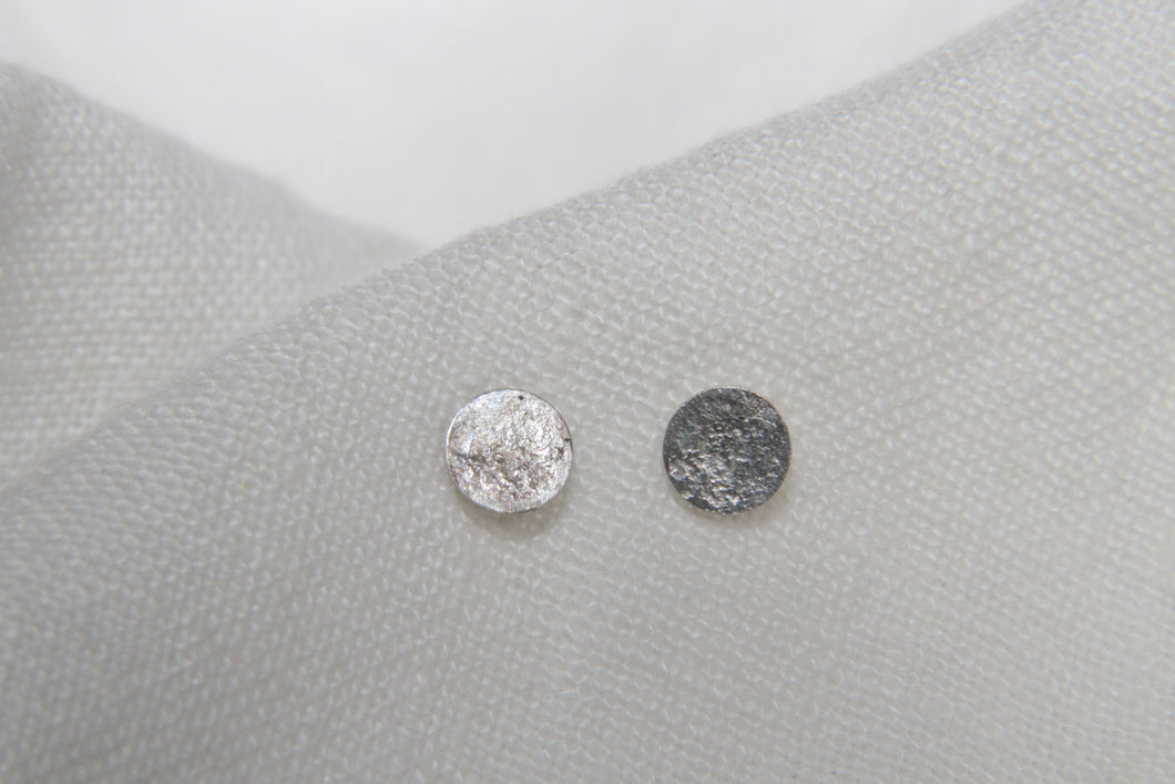 Large round silver studs